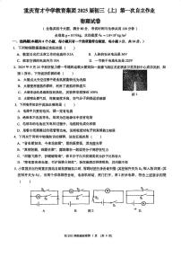 重庆市九龙坡区重庆市育才中学校2024-2025学年九年级上学期10月月考物理试题