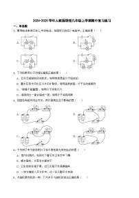 2024-2025学年人教版物理九年级上学期期中复习练习