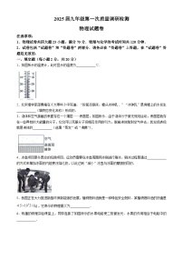 安徽省合肥市蜀山区合肥琥珀教育集团联考2024-2025学年九年级上学期10月月考物理试题