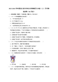 2023-2024学年黑龙江省齐齐哈尔市铁锋区九年级（上）月考物理试卷（10月份）