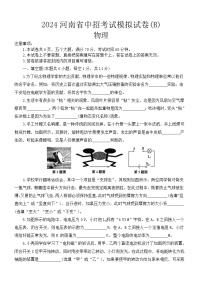 2024年河南省周口市沈丘县三校联考中考三模物理试题