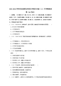 2023-2024学年河北省邢台市部分学校九年级（上）月考物理试卷（10月份）