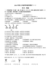 广东省茂名市化州市2024-2025学年九年级上学期第一次月考物理试卷