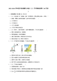 2023-2024学年四川省成都九年级（上）月考物理试卷（10月份）