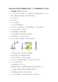2023-2024学年四川省成都九年级（上）月考物理试卷（10月份）