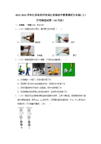 2023-2024学年江苏省苏州市吴江实验初中教育集团九年级（上）月考物理试卷（10月份）