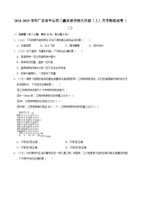 广东省中山市三鑫学校2024-2025学年九年级上学期月考反馈练习物理试卷（二）