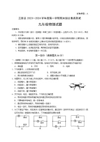 陕西省三原县2023-2024学年九年级上学期期末测试物理试卷(001)