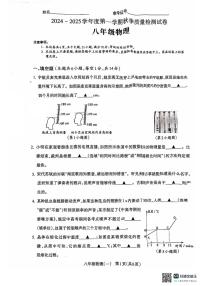 河南省驻马店市确山县2024-2025学年八年级上学期10月月考物理试题