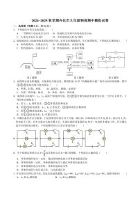 江苏省泰州市兴化市2024～2025学年九年级上学期物理期中模拟试卷（含答案）