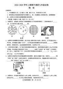 河南省周口市西华县2024～2025学年九年级上学期期中考试物理试题（含答案）
