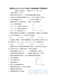 湖南省湘阴县长仑区2023-2024学年八年级下学期期中学情调研物理试卷