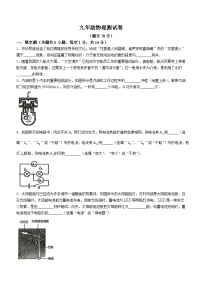 河南省南阳市镇平县安字营镇2024-2025学年九年级上学期物理期中检测试题