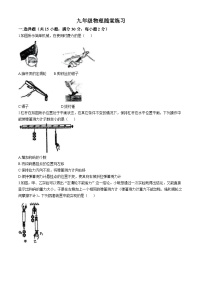 江苏省常州市新北区2024-2025学年九年级上学期第一次月考物理试卷(无答案)