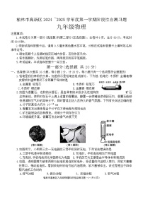 陕西省榆林市高新区2024-2025学年九年级上学期期中考试物理试题