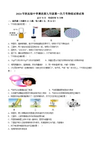 湖北省黄石市阳新县实验中学2024-2025学年九年级上学期9月月考物理试题