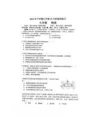 2023-2024学年湖南省雅礼集团九年级（上）第三次月考物理试卷