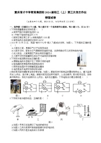 2023-2024学年重庆市育才中学教育集团九年级（上）月考物理试卷（三）