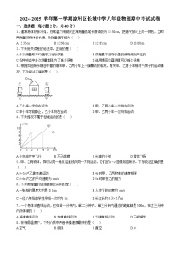 甘肃省武威市凉州区长城乡中学2024-2025学年八年级上学期11月期中物理试题