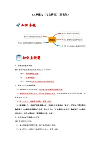 初中物理人教版（2024）八年级下册8.3 摩擦力测试题