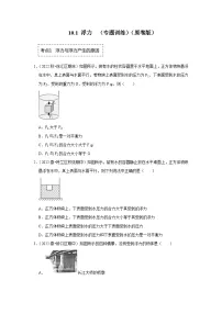 初中物理人教版（2024）八年级下册10.1 浮力测试题