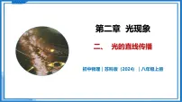 初中物理苏科版（2024）八年级上册（2024）二、光的直线传播精品教学ppt课件