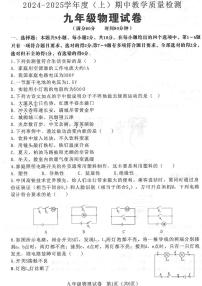 辽宁省朝阳市北票市2024-2025学年九年级上学期期中教学质量检测物理试卷