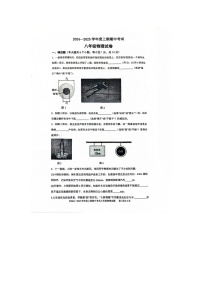 河南省周口市扶沟县2024-2025学年八年级上学期11月期中物理试题