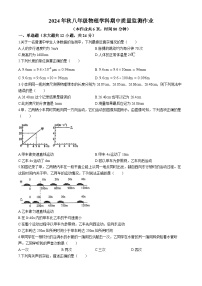 湖北省宜昌市外国语初级中学2024-2025学年八年级上学期11月期中物理试题(无答案)