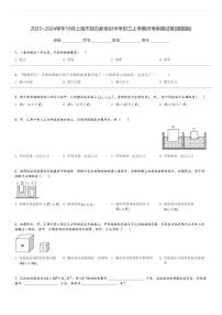 2023～2024学年10月上海市民办新世纪中学初三上学期月考物理试卷[原题+解析版]