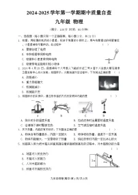 广东省东莞市东华初级中学2024-2025学年九年级上学期11月期中物理试题