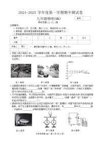 河南省周口市沈丘县中英文学校等2024-2025学年九年级上学期11月期中物理试题