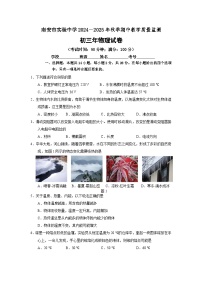 福建省南安市实验中学2024-2025学年九年级上学期期中物理试卷