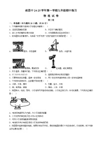 天津市津南区咸水沽第四中学2024-2025学年九年级上学期期中物理试卷(无答案)