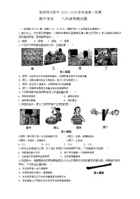 陕西省西安市陕西师范大学附属中学2024-2025学年八年级上学期期中考试物理试题