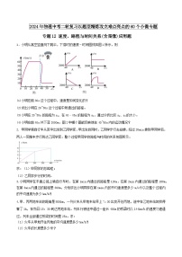 物理中考以题型精炼攻克难点亮点专题12速度、路程与时间关系的图像应用题(原卷版+解析)