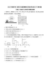 物理中考以题型精炼攻克难点亮点专题28机械功与功率综合难题选择题(原卷版+解析)