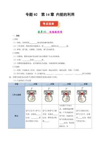 专题02 内能的利用（考点清单）2024-2025学年九年级物理上学期期中考点大串讲