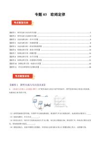 专题03 欧姆定律【考题猜想】2024-2025学年九年级物理上学期期中考点大串讲