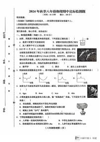 海南省省直辖县级行政单位临高县2024-2025学年八年级上学期11月期中物理试题