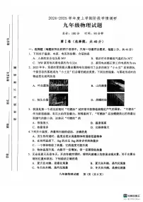 山东省临沂市临沭县2024-2025学年九年级上学期11月期中物理试题