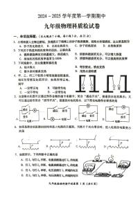 广东省揭阳市榕城区2024-2025学年九年级上学期11月期中物理试题