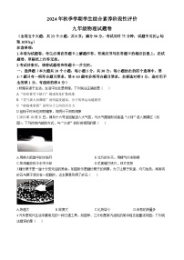 云南省昭通市昭阳区2024-2025学年九年级上学期11月期中物理试题