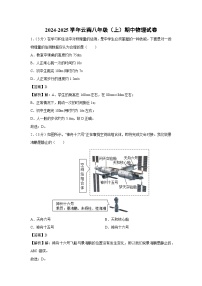 云南省昆明市2024-2025学年八年级上学期期中 物理试卷