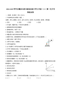 2024-2025学年安徽省合肥市新站实验中学九年级（上）第一次月考物理试卷（含答案）