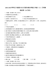 2024-2025学年辽宁省营口市大石桥市部分学校八年级（上）月考物理试卷（10月份）（含答案）