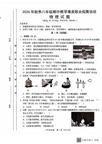 福建省泉州市泉港区2024-2025学年八年级上学期11月期中物理试题