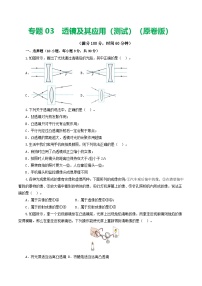 2025年中考物理一轮复习练与测专题03  透镜及其应用（测试）（解析版）