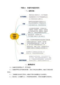 2025年中考物理一轮复习讲与练专题13 内能和内能的利用（知识梳理+典例+练习）（教师版）
