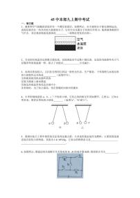 安徽省合肥市四十五中2024～2025学年上学期九年级期中测试物理试卷（含答案）